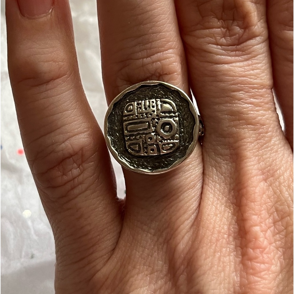 Silpada .925 Sterling Silver Etched Mosaic Ring - Retired. - Picture 5 of 9